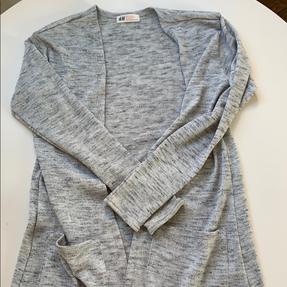 GRAY H&M YOUTH CARDIGAN